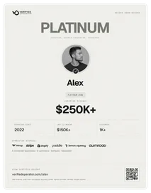 Portrait edition credential (example)